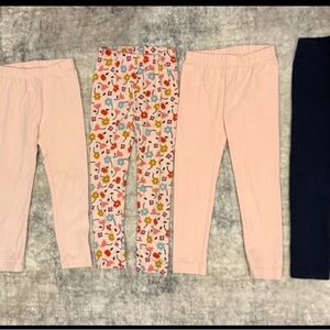Hanna Andersson Kids Leggings Set - Pink, Navy, Floral